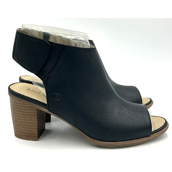 Josef Seibel Shoes Josef Seibel Bonnie Black Leather Peep Toe